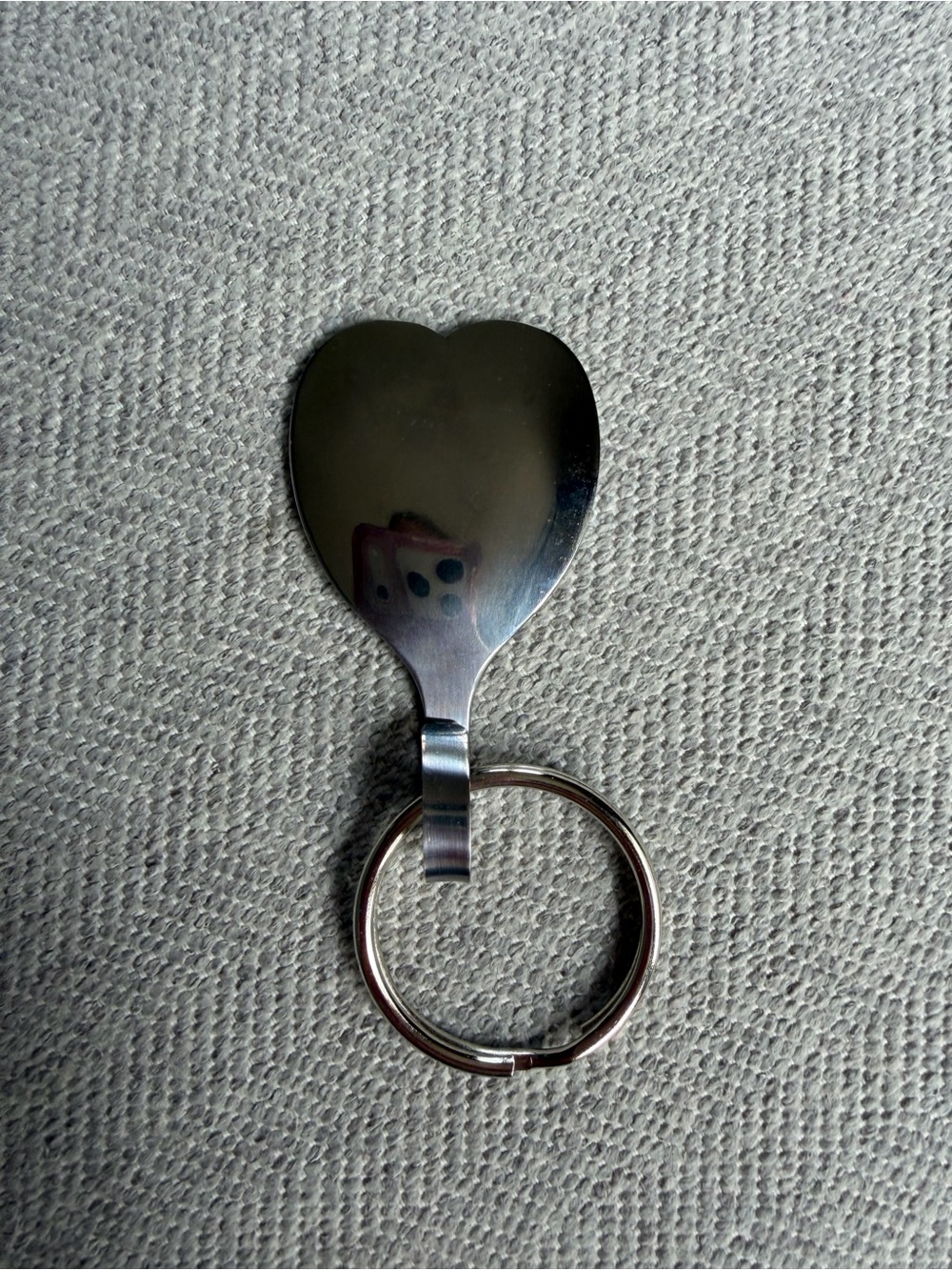 Stainless Heart Spoon Keychain - Picture 4 of 5